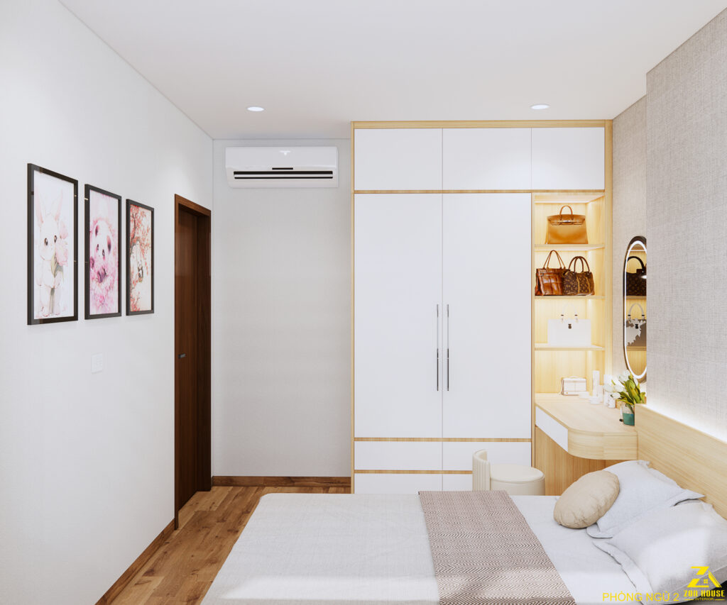Phòng ngủ 2 thông minh cho thành viên gia đình