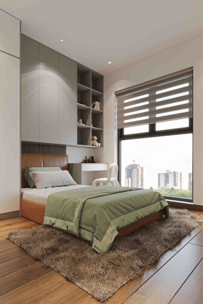 Cửa sổ lớn mở ra tầm nhìn thoáng đãng và đón nhận năng lượng tích cực