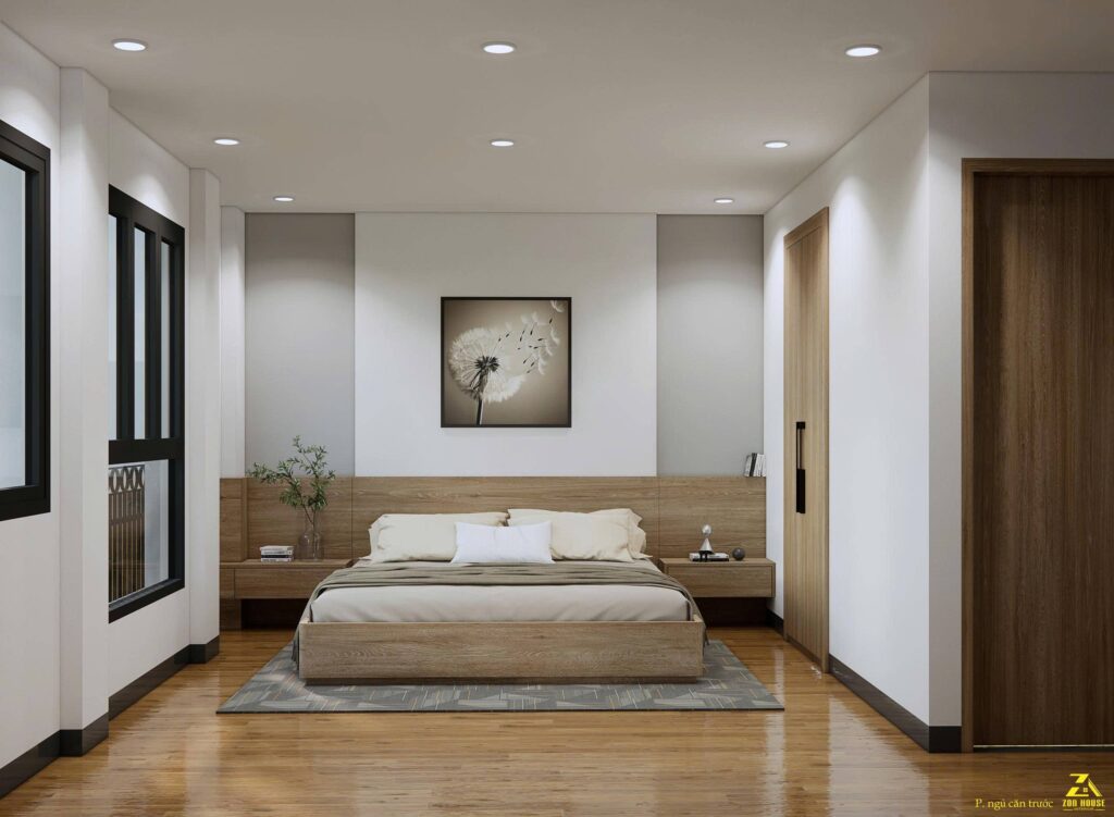 Bố trí phòng ngủ phía trước đón trọn nguồn sáng tự nhiên