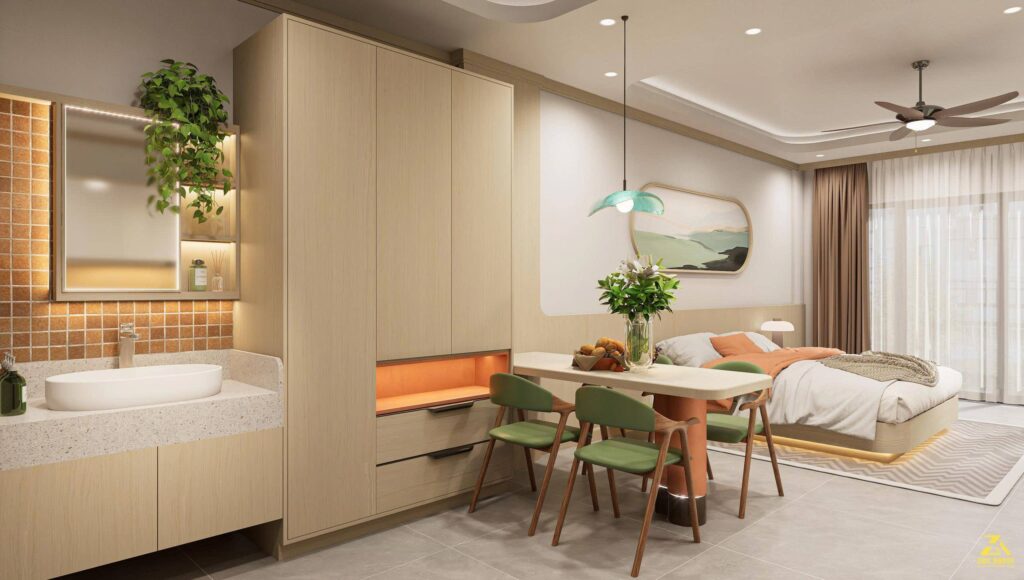 Khối Lavabo rửa mặt và tủ đồ đa năng