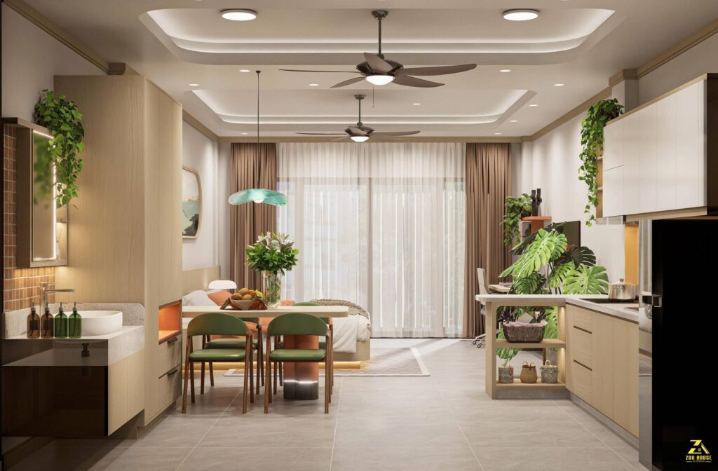 Góc ăn uống tiện nghi và tinh tế